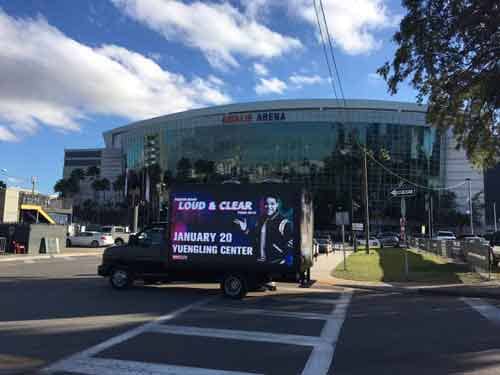 Sporting Event Advertising Truck